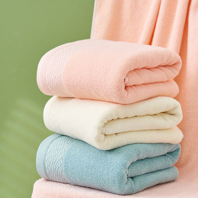 Logo personalizzato Filato colorato 100% cotone asciugamano da bagno per adulti in rosa caldo blu e giallo