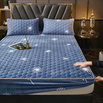 Set di biancheria da letto di lusso caldo 3 pcs Letto di velluto di latte copertura con colore personalizzato