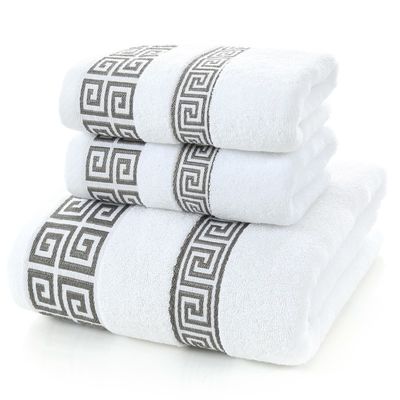 Bagno spessore e super morbido personalizzato Bagno 100% di cotone Set di asciugamani LUXURO Hotel ricamo 70*140cm / 35*75cm