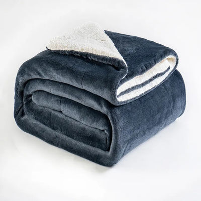 Tricotto morbido 130*110cm copertura di poliestere reversibile Microplush colore personalizzato Plush throw