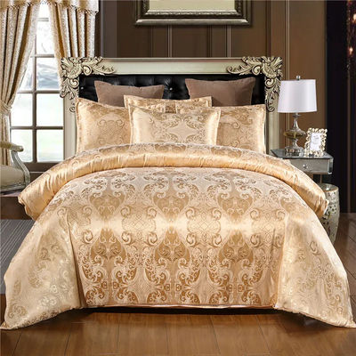 200TC Brocade Jacquard Satin 3 pezzi Set per 1.8m Copertura di copriletto Letto Lenzuola Quilt