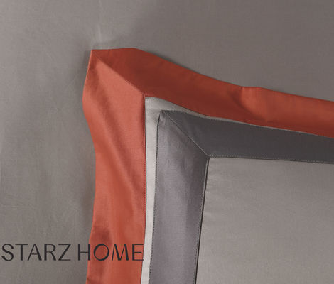 Set di biancheria da letto per hotel 100% cotone 4pcs lenzuola piatta e copertura di copriletto per letto full size