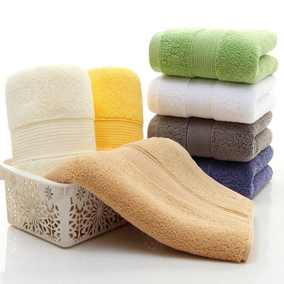 Colore personalizzato lusso ricamato a strisce per bagno set per casa hotel spa