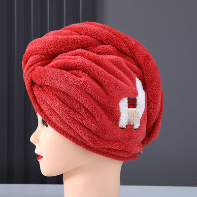 Cappucci per capelli secchi in tessuto per donna Cappucci per doccia secchi e addensati con asciugamani assorbiti