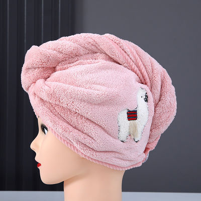 Cappucci per capelli secchi in tessuto per donna Cappucci per doccia secchi e addensati con asciugamani assorbiti