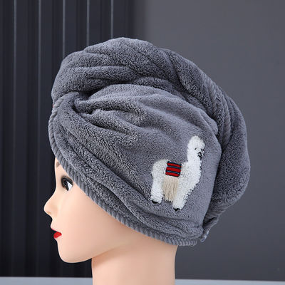 Cappucci per capelli secchi in tessuto per donna Cappucci per doccia secchi e addensati con asciugamani assorbiti