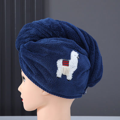 Cappucci per capelli secchi in tessuto per donna Cappucci per doccia secchi e addensati con asciugamani assorbiti