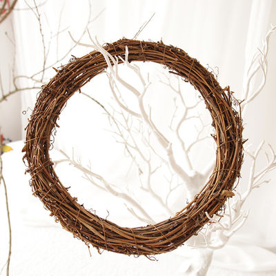 Festa finestra e porta appesi Rattan Ring Artifi per 35cm corone di vite naturali