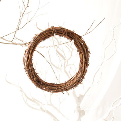 Festa finestra e porta appesi Rattan Ring Artifi per 35cm corone di vite naturali
