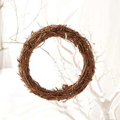 Festa finestra e porta appesi Rattan Ring Artifi per 35cm corone di vite naturali