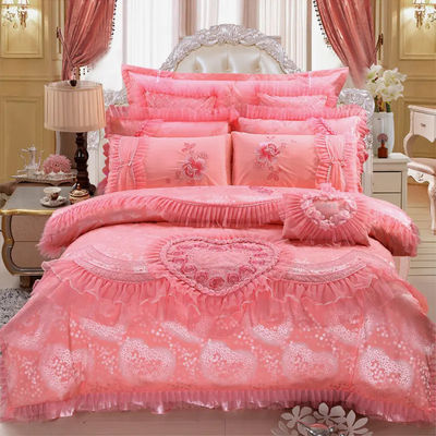 200TC 100% cotone lenzuola da letto copertura di copertina gonna da letto set per lo stile europeo e americano