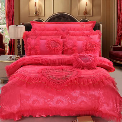 200TC 100% cotone lenzuola da letto copertura di copertina gonna da letto set per lo stile europeo e americano