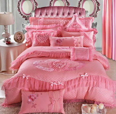 200TC 100% cotone lenzuola da letto copertura di copertina gonna da letto set per lo stile europeo e americano
