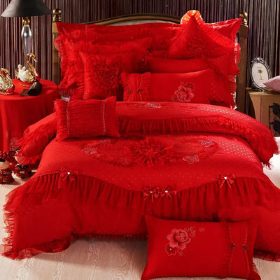 200TC 100% cotone lenzuola da letto copertura di copertina gonna da letto set per lo stile europeo e americano