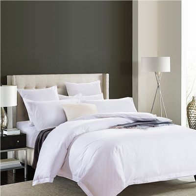 4 pcs 60s 300tc 100% cotone bianca seta di biancheria da letto satinato per hotel di lusso 5 stelle Resort