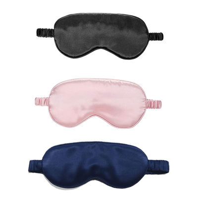 Confortevole maschera da letto in seta satinata con fascia elastica