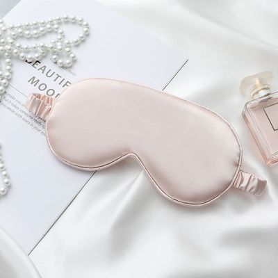 Confortevole maschera da letto in seta satinata con fascia elastica