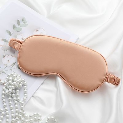 Confortevole maschera da letto in seta satinata con fascia elastica