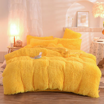 Prova il massimo comfort con il logo personalizzato Mink Velvet Quattro pezzi copertura copriletto