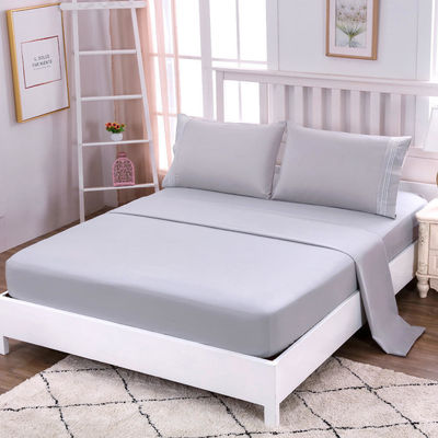 Super King Size Solid microfibra lenzuola da letto Set con tessuto e servizio OEM