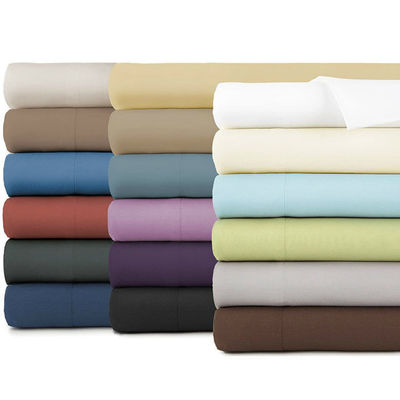 Set di letto morbido sostenibile 1800TC Massiccio cotone egiziano con lenzuola montata 4 pezzi Set di biancheria da letto di coperta
