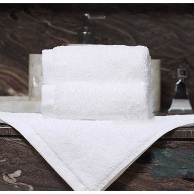 Logo personalizzato Luxury 5 Star Hotel Bianco 100% di cotone Dobby Face Hand Bath Towels Set