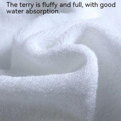 Logo personalizzato Luxury 5 Star Hotel Bianco 100% di cotone Dobby Face Hand Bath Towels Set