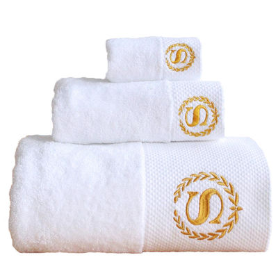 Set di asciugamani da bagno per hotel a cinque stelle con taglia personalizzata in SOLID COLOR 16S Asciugamani di cotone