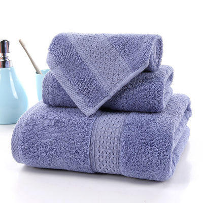 Set di asciugamani di cotone da 70*140 cm per hotel Home Beach 3pcs Long Staple Absorbent Bath Towels