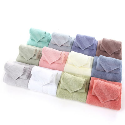 Set di asciugamani di cotone da 70*140 cm per hotel Home Beach 3pcs Long Staple Absorbent Bath Towels