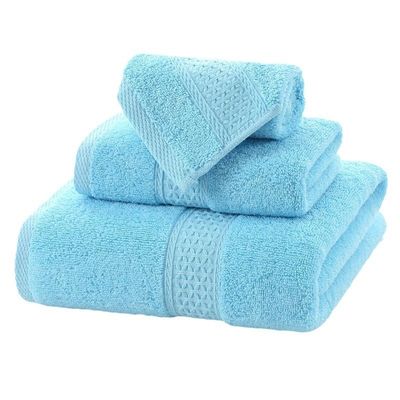 Set di asciugamani di cotone da 70*140 cm per hotel Home Beach 3pcs Long Staple Absorbent Bath Towels