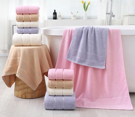 Ricamo Logo asciugamano di cotone per bambini donne Home Hotel Spa Ect