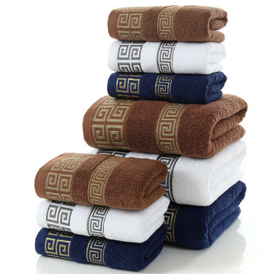 Absorbente addensato 3pcs/1set Asciugamani per casa Hotel regalo sostenibile 100% tessuto di cotone