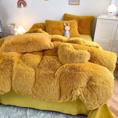 Gruppo d'età Bambini adulti colore zenzero Piano Set di copertura di copriletto tinto per biancheria da letto invernale