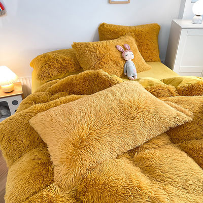 Gruppo d'età Bambini adulti colore zenzero Piano Set di copertura di copriletto tinto per biancheria da letto invernale