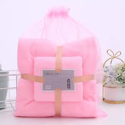 Top-Rated Color Personalizzato Spessore Corallino Fleece Towel Bath Set Perfetto per tutte le età