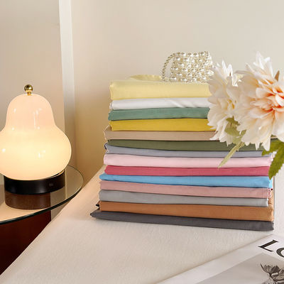 Cotton puro personalizzato 60S 200TC biancheria da letto colore massiccio 133*72 lenzuola da letto set per la casa hotel
