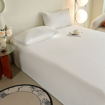 Cotton puro personalizzato 60S 200TC biancheria da letto colore massiccio 133*72 lenzuola da letto set per la casa hotel