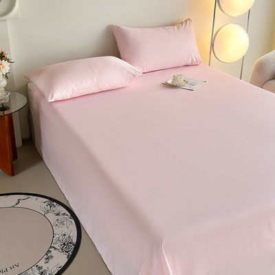 Cotton puro personalizzato 60S 200TC biancheria da letto colore massiccio 133*72 lenzuola da letto set per la casa hotel