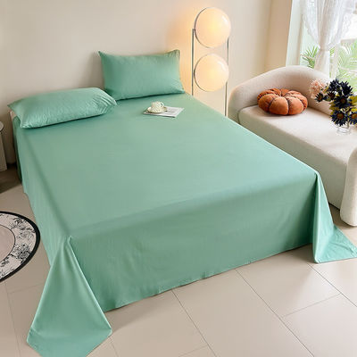 Cotton puro personalizzato 60S 200TC biancheria da letto colore massiccio 133*72 lenzuola da letto set per la casa hotel