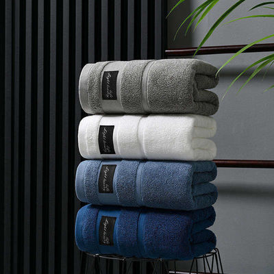 Logo personalizzato Set di asciugamani di bagno di cotone puro Super assorbente di lusso Ideale per la casa o l' hotel