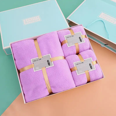 Set di asciugamani da bagno di colore solido lussuosamente morbido e altamente assorbente Perfetto per il quotidiano