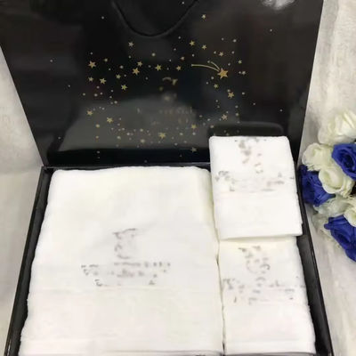 Set di asciugamani rettangolari in poliestere per il bagno dell'hotel 2024 Design Trending 35*75cm 70*140cm