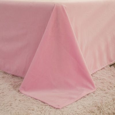 Densità di tessuto 173 * 118 Set di biancheria da letto in velluto da 4 pezzi di visone cristallino latte coniglio