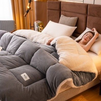 Home 2023 Spessore rosa chiaro solido soffici comodini per inverno biancheria da letto super calda