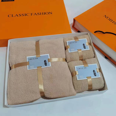 Borsa a maglia e scatola regalo inclusa Set di asciugamani per adulti in microfibra Asciugamani da bagno 70*140cm per SPA