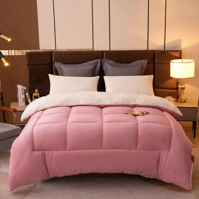 Home 2023 Spessore rosa chiaro solido soffici comodini per inverno biancheria da letto super calda