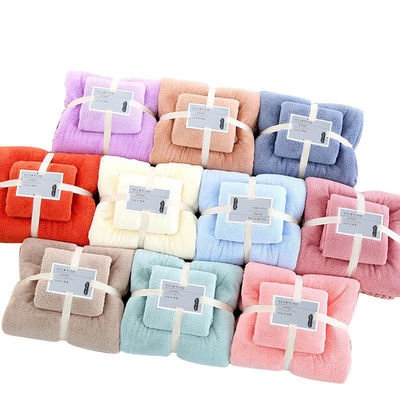 Coral Fleece Cooling Turkish Towel Set 5 stelle Colorato Zero Twist Gift Set Bagno Towel