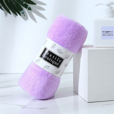 Coral Velvet Towel Set Logo personalizzato asciugamani da bagno microfibra capelli Sport asciugamano bambina con cappuccio