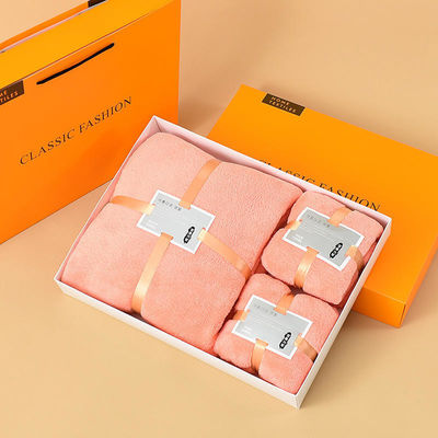 Coral Velvet Towel Set Logo personalizzato asciugamani da bagno microfibra capelli Sport asciugamano bambina con cappuccio